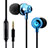 Ohrhörer Stereo Sport Kopfhörer In Ear Headset H21 Blau