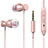 Ohrhörer Stereo Sport Kopfhörer In Ear Headset H34 Rosa