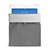 Samt Handy Tasche Schutz Hülle für Huawei Mediapad T1 8.0 Grau