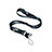 Schlüsselband Schlüsselbänder Umhängeband Lanyard K02 Schwarz
