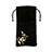 Schmuckbeutel Schwarz Samtbeutel Geschenktasche Universal K01 Schwarz