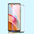 Schutzfolie Full Coverage Displayschutzfolie Panzerfolie Gehärtetes Glas Glasfolie Anti Blue Ray Skins zum Aufkleben Panzerglas für Xiaomi Mi 10i 5G Schwarz