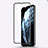 Schutzfolie Full Coverage Displayschutzfolie Panzerfolie Gehärtetes Glas Glasfolie Skins zum Aufkleben Panzerglas F03 für Apple iPhone 11 Pro Max Schwarz