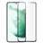 Schutzfolie Full Coverage Displayschutzfolie Panzerfolie Gehärtetes Glas Glasfolie Skins zum Aufkleben Panzerglas für Samsung Galaxy S22 Plus 5G Schwarz