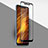 Schutzfolie Full Coverage Displayschutzfolie Panzerfolie Skins zum Aufkleben Gehärtetes Glas Glasfolie F02 für Xiaomi Pocophone F1 Schwarz