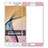 Schutzfolie Full Coverage Displayschutzfolie Panzerfolie Skins zum Aufkleben Gehärtetes Glas Glasfolie für Samsung Galaxy J7 Prime Rosa
