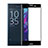 Schutzfolie Full Coverage Displayschutzfolie Panzerfolie Skins zum Aufkleben Gehärtetes Glas Glasfolie für Sony Xperia X Compact Schwarz
