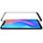 Schutzfolie Full Coverage Displayschutzfolie Panzerfolie Skins zum Aufkleben Gehärtetes Glas Glasfolie für Xiaomi Mi 8 Screen Fingerprint Edition Schwarz