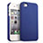 Schutzhülle Kunststoff Hülle Matt für Apple iPhone 4 Blau
