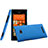Schutzhülle Kunststoff Hülle Matt für HTC 8X Windows Phone Blau