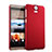 Schutzhülle Kunststoff Hülle Matt für HTC One E9 Plus Rot