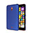 Schutzhülle Kunststoff Hülle Matt für Nokia Lumia 1320 Blau