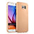 Schutzhülle Kunststoff Hülle Matt für Samsung Galaxy S6 SM-G920 Gold