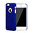 Schutzhülle Kunststoff Hülle Matt Loch für Apple iPhone 5S Blau