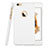 Schutzhülle Kunststoff Hülle Matt Loch für Apple iPhone 6 Plus Weiß