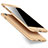 Schutzhülle Kunststoff Hülle Matt Vorder und Rückseite 360 Grad für Apple iPhone SE3 (2022) Gold