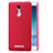 Schutzhülle Kunststoff Hülle Punkte Loch für Xiaomi Redmi Note 3 Rot