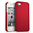 Schutzhülle Kunststoff Tasche Matt für Apple iPhone 4 Rot