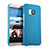 Schutzhülle Kunststoff Tasche Matt für HTC One M9 Hellblau