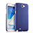 Schutzhülle Kunststoff Tasche Matt für Samsung Galaxy Note 2 N7100 N7105 Blau