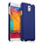 Schutzhülle Kunststoff Tasche Matt für Samsung Galaxy Note 3 N9000 Blau