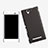 Schutzhülle Kunststoff Tasche Matt für Sony Xperia C3 Schwarz