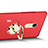 Schutzhülle Kunststoff Tasche Matt mit Fingerring Ständer A02 für Xiaomi Redmi Note 3 MediaTek Rot