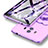 Schutzhülle Kunststoff Tasche Matt mit Fingerring Ständer A03 für Huawei Mate 10 Violett