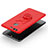 Schutzhülle Kunststoff Tasche Matt mit Fingerring Ständer A03 für Huawei P9 Rot