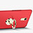 Schutzhülle Kunststoff Tasche Matt mit Fingerring Ständer für Huawei Enjoy 6 Rot