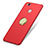 Schutzhülle Kunststoff Tasche Matt mit Fingerring Ständer für Huawei G9 Lite Rot