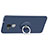Schutzhülle Kunststoff Tasche Matt mit Fingerring Ständer für Huawei GR5 Mini Blau