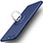 Schutzhülle Kunststoff Tasche Matt mit Fingerring Ständer für Huawei Honor 9 Blau