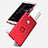 Schutzhülle Kunststoff Tasche Matt mit Fingerring Ständer für Huawei Honor Note 8 Rot