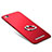 Schutzhülle Kunststoff Tasche Matt mit Fingerring Ständer für Xiaomi Redmi 3 Rot