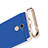 Schutzhülle Luxus Metall Rahmen und Kunststoff für Huawei Enjoy 7 Plus Blau