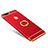 Schutzhülle Luxus Metall Rahmen und Kunststoff mit Fingerring Ständer für Huawei Honor V8 Rot