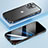 Schutzhülle Luxus Metall Rahmen und Kunststoff Schutzhülle Tasche LF4 für Apple iPhone 13 Pro Max Schwarz