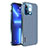 Schutzhülle Luxus Metall Rahmen und Kunststoff Schutzhülle Tasche LF6 für Apple iPhone 13 Pro Max Blau
