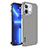 Schutzhülle Luxus Metall Rahmen und Kunststoff Schutzhülle Tasche LF6 für Apple iPhone 13 Pro Max Silber