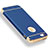 Schutzhülle Luxus Metall Rahmen und Kunststoff Schutzhülle Tasche M01 für Apple iPhone SE Blau