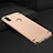 Schutzhülle Luxus Metall Rahmen und Kunststoff Schutzhülle Tasche M01 für Huawei Honor 8X Gold