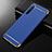 Schutzhülle Luxus Metall Rahmen und Kunststoff Schutzhülle Tasche M01 für Realme X2 Blau
