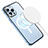 Schutzhülle Luxus Metall Rahmen und Kunststoff Schutzhülle Tasche mit Mag-Safe Magnetic Magnetisch Bling-Bling LF1 für Apple iPhone 13 Pro