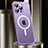 Schutzhülle Luxus Metall Rahmen und Kunststoff Schutzhülle Tasche mit Mag-Safe Magnetic Magnetisch JL2 für Apple iPhone 13 Pro Violett