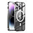 Schutzhülle Luxus Metall Rahmen und Kunststoff Schutzhülle Tasche mit Mag-Safe Magnetic Magnetisch LK1 für Apple iPhone 15 Pro