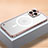 Schutzhülle Luxus Metall Rahmen und Kunststoff Schutzhülle Tasche mit Mag-Safe Magnetic Magnetisch QC1 für Apple iPhone 13 Pro Max
