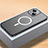 Schutzhülle Luxus Metall Rahmen und Kunststoff Schutzhülle Tasche mit Mag-Safe Magnetic Magnetisch QC2 für Apple iPhone 14 Plus