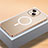 Schutzhülle Luxus Metall Rahmen und Kunststoff Schutzhülle Tasche mit Mag-Safe Magnetic Magnetisch QC2 für Apple iPhone 14 Plus Gold