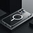 Schutzhülle Luxus Metall Rahmen und Kunststoff Schutzhülle Tasche mit Mag-Safe Magnetic Magnetisch QC3 für Apple iPhone 12 Pro Schwarz